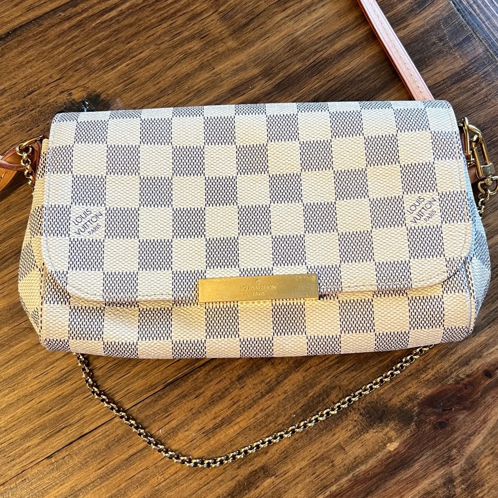 LOUIS VUITTON Damier Azur Favorite PM